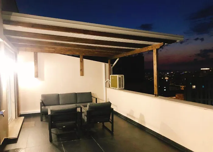 Pet friendly Rooftop Sunset View Apartment Tirana